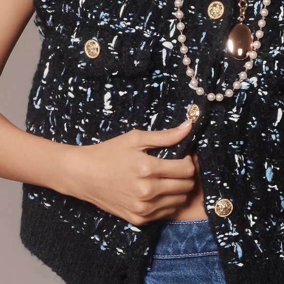 Maeve by Anthropologie Tweed Sweater Vest - Picture 4 of 9